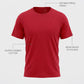 Park Avenue Men Red Regular Fit Round Neck Collar T-Shirt