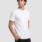 Park Avenue Men White Regular Fit Round Neck Collar T-Shirt