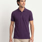 Park Avenue Men Maroon Polo Neck Collar T-Shirt