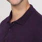Park Avenue Men Maroon Polo Neck Collar T-Shirt