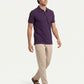 Park Avenue Men Maroon Polo Neck Collar T-Shirt