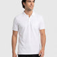 Park Avenue Men White Polo Neck Collar T-Shirt
