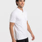 Park Avenue Men White Polo Neck Collar T-Shirt