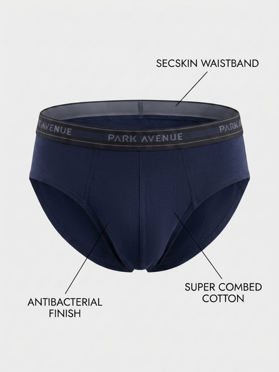 Park Avenue Men Blue Cotton Brief