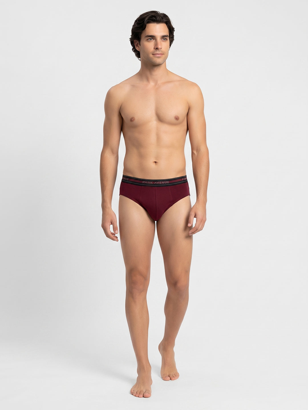 Park Avenue Men Maroon Cotton Brief