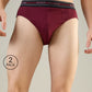 Park Avenue Men Maroon Cotton Brief Pack Of 2