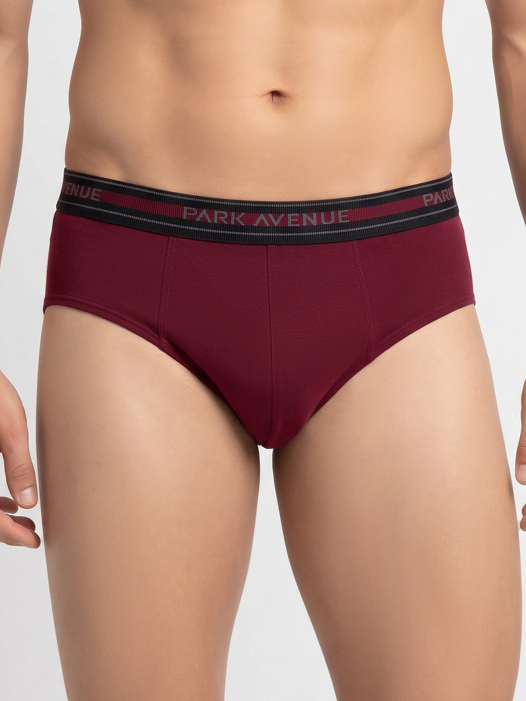 Park Avenue Men Maroon Cotton Brief Pack Of 2