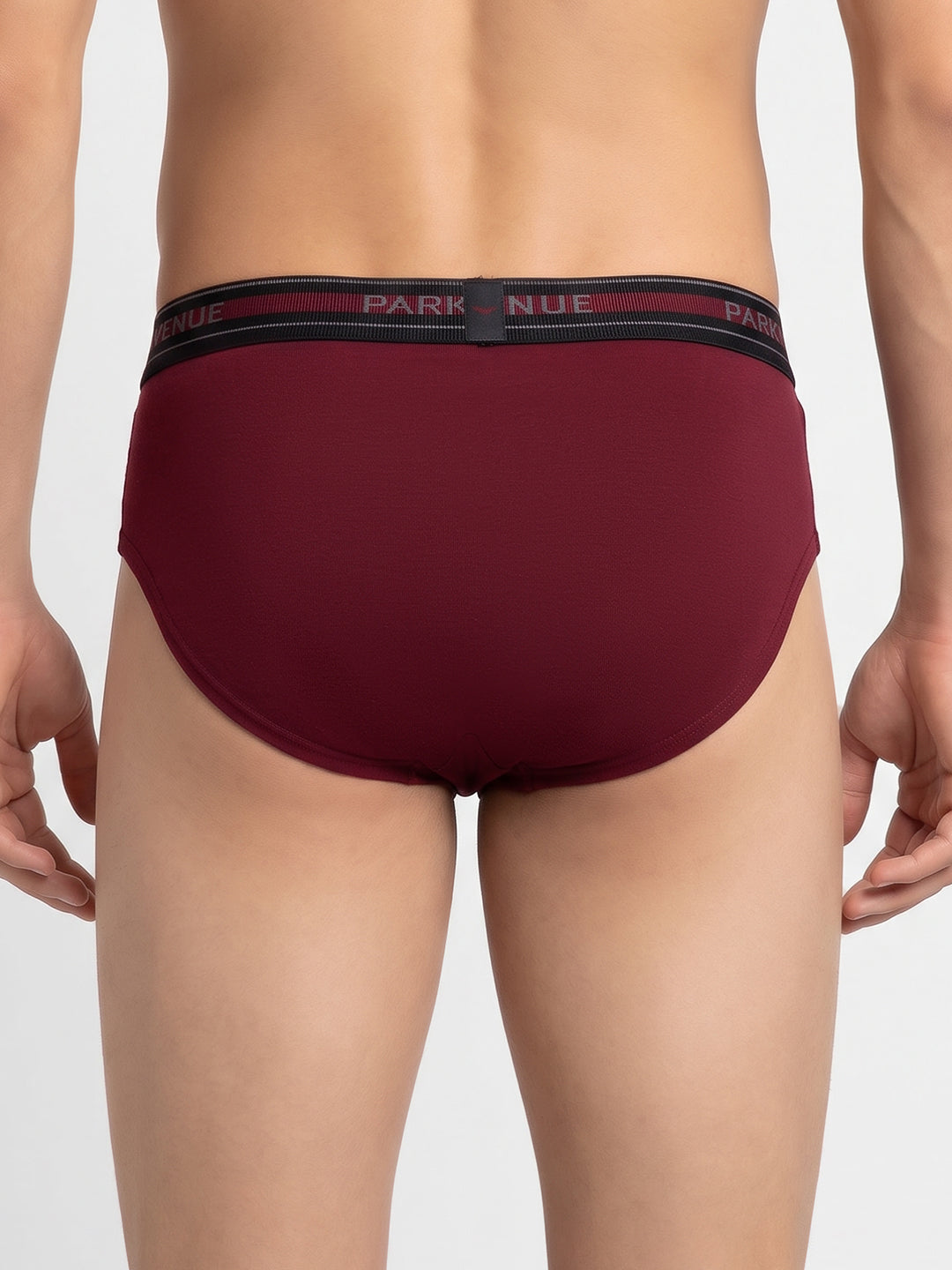 Park Avenue Men Maroon Cotton Brief Pack Of 2