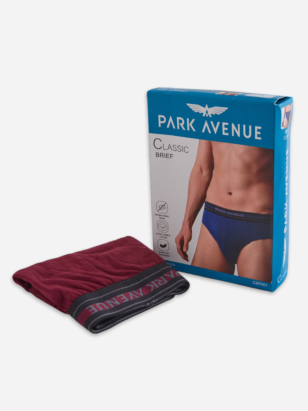 Park Avenue Men Maroon Cotton Brief Pack Of 2