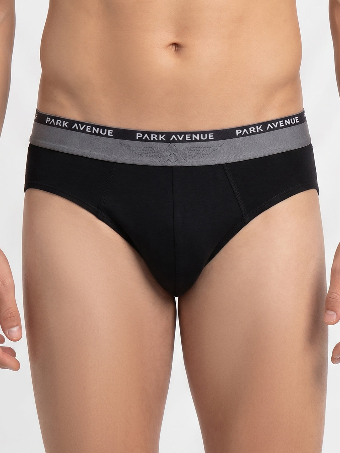 Park Avenue Men Black Cotton Blend Brief