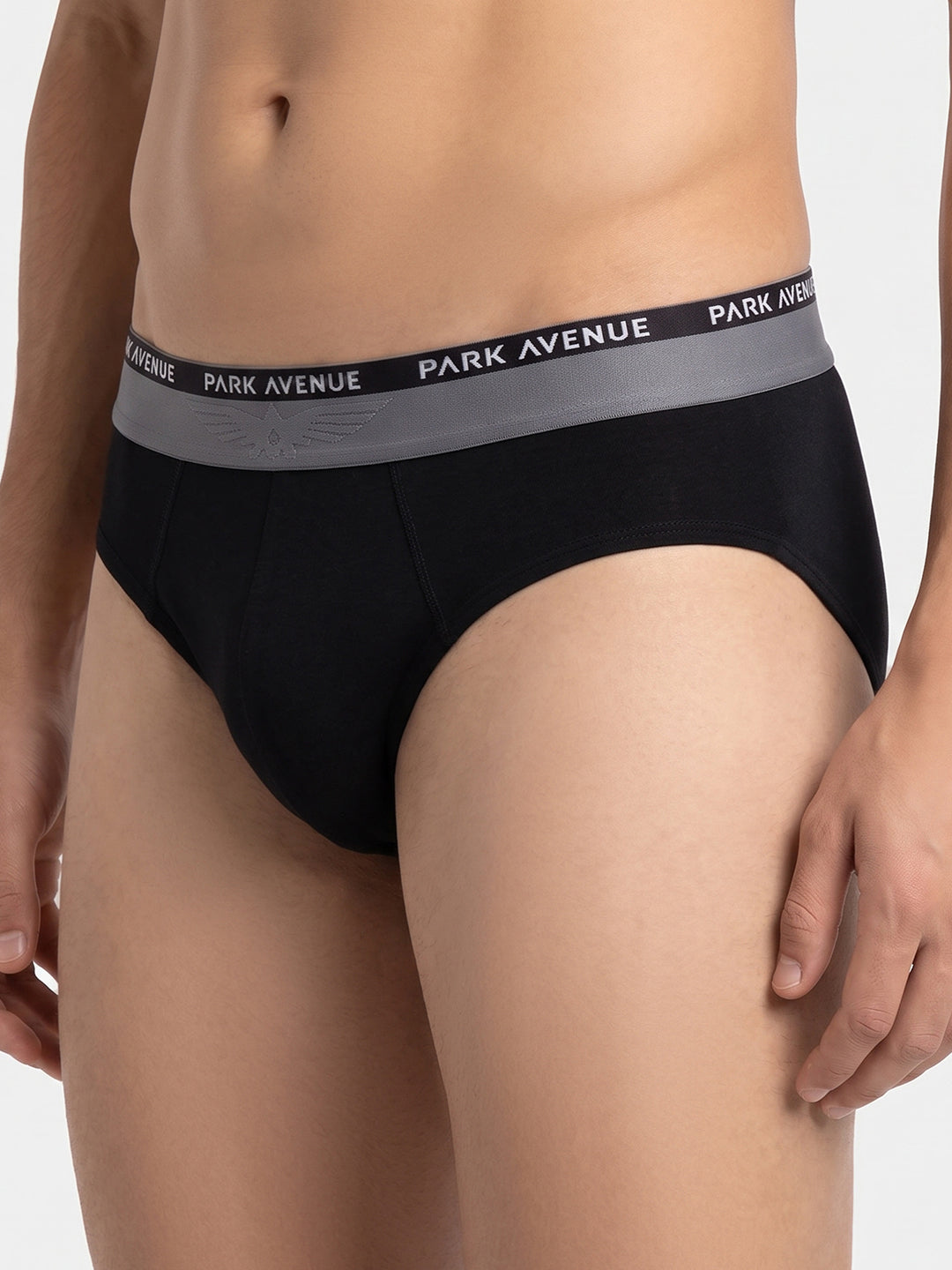 Park Avenue Men Black Cotton Blend Brief
