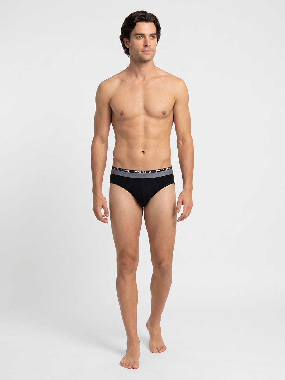 Park Avenue Men Black Cotton Blend Brief