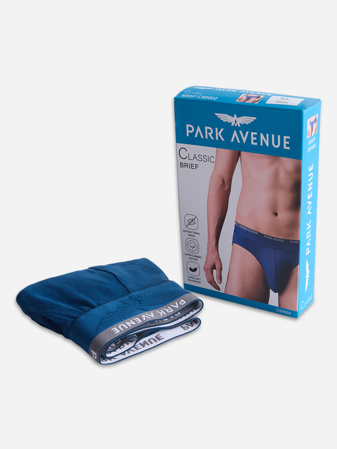 Park Avenue Men Blue Cotton Blend Brief