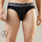 Park Avenue Men Black Cotton Blend Brief Pack Of 2