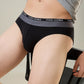Park Avenue Men Black Cotton Blend Brief Pack Of 2