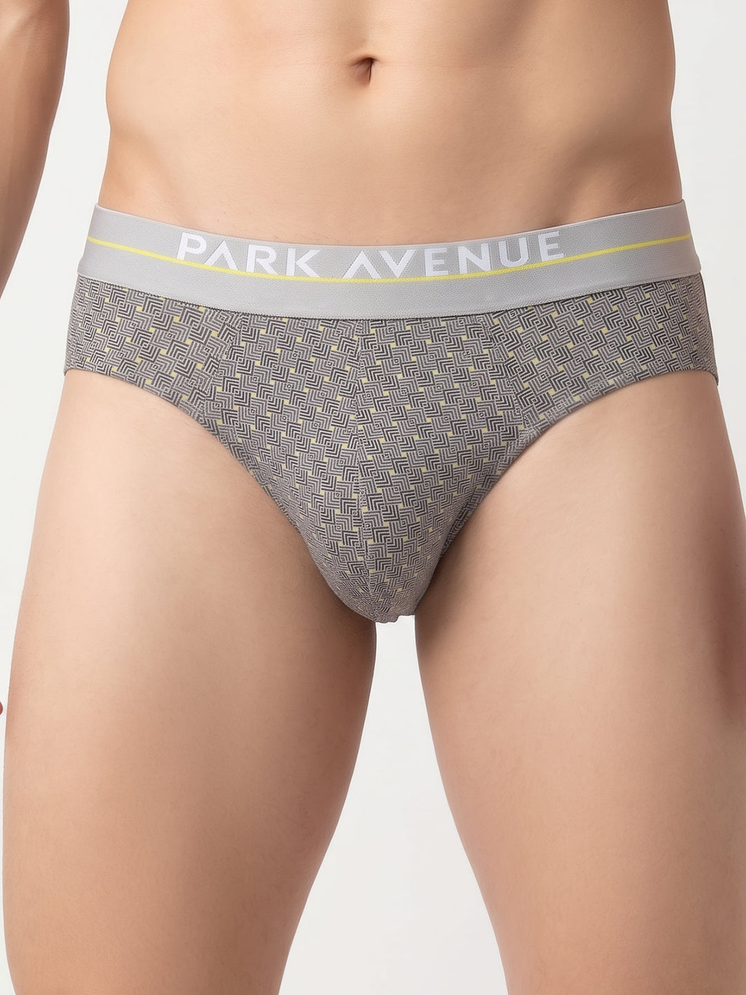 Park Avenue Men Grey Cotton Blend Brief