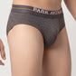 Park Avenue Men Grey Cotton Blend Brief