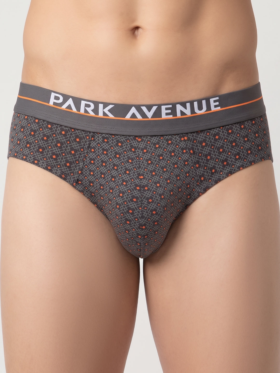 Park Avenue Men Grey Cotton Blend Brief