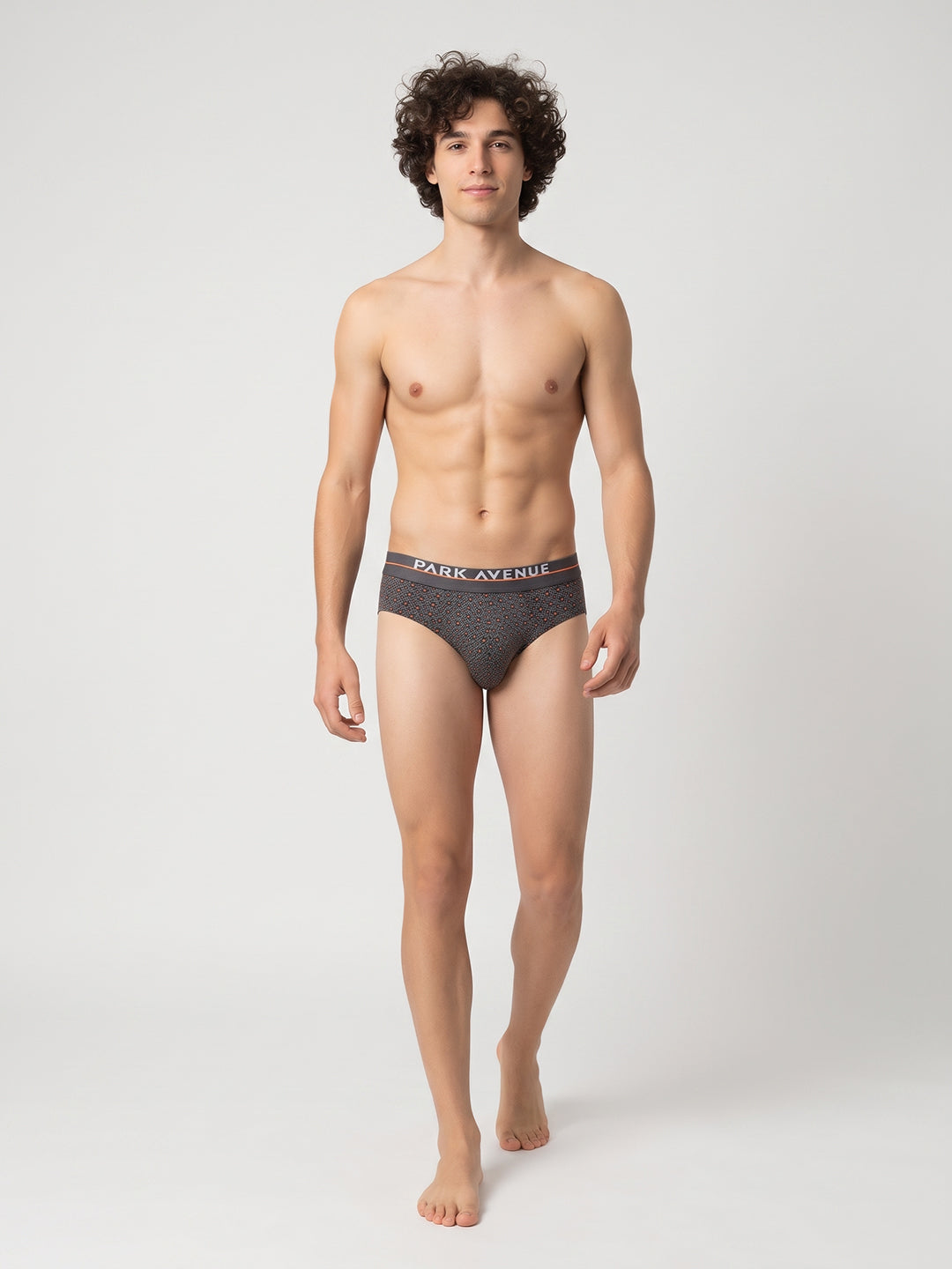 Park Avenue Men Grey Cotton Blend Brief