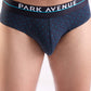 Park Avenue Men Black Cotton Blend Brief