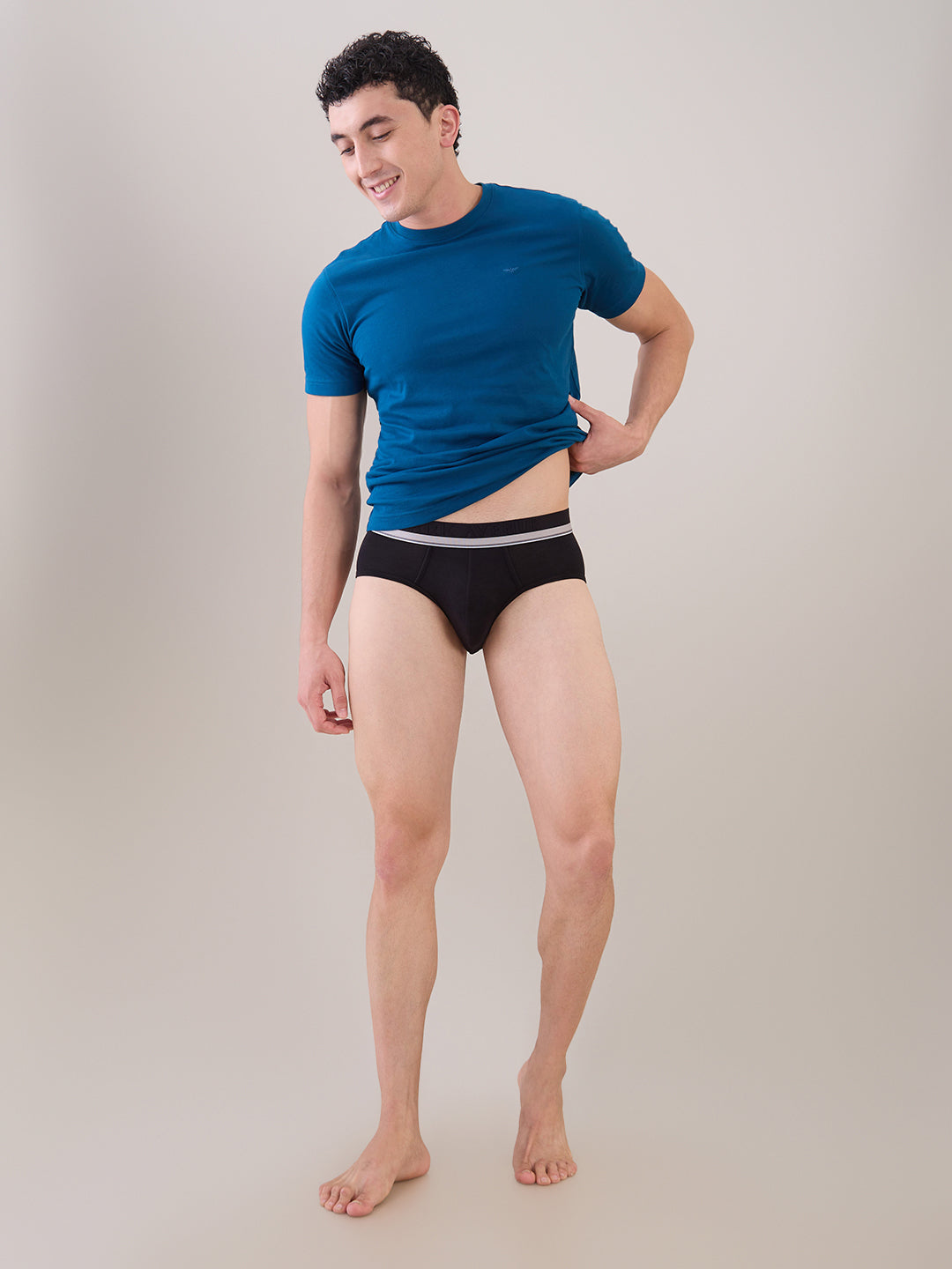 Park Avenue Men Black Modle Blend Brief