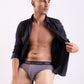 Park Avenue Men Grey Nylon Blend Brief