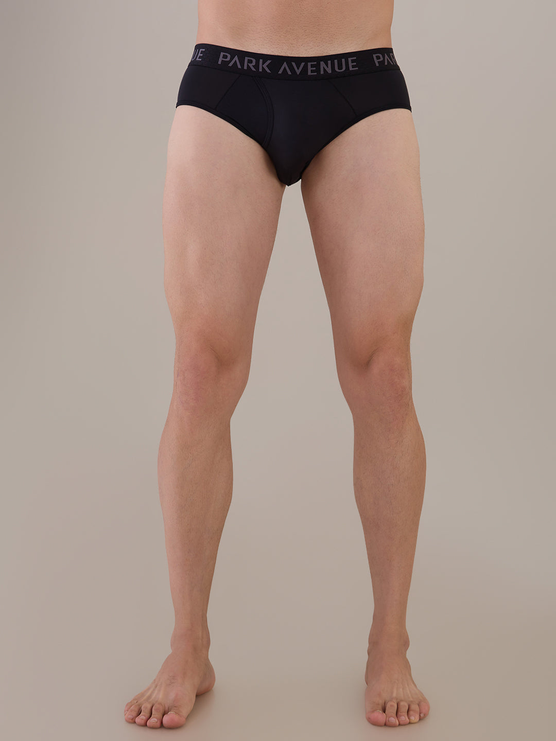 Park Avenue Men Black Nylon Blend Brief