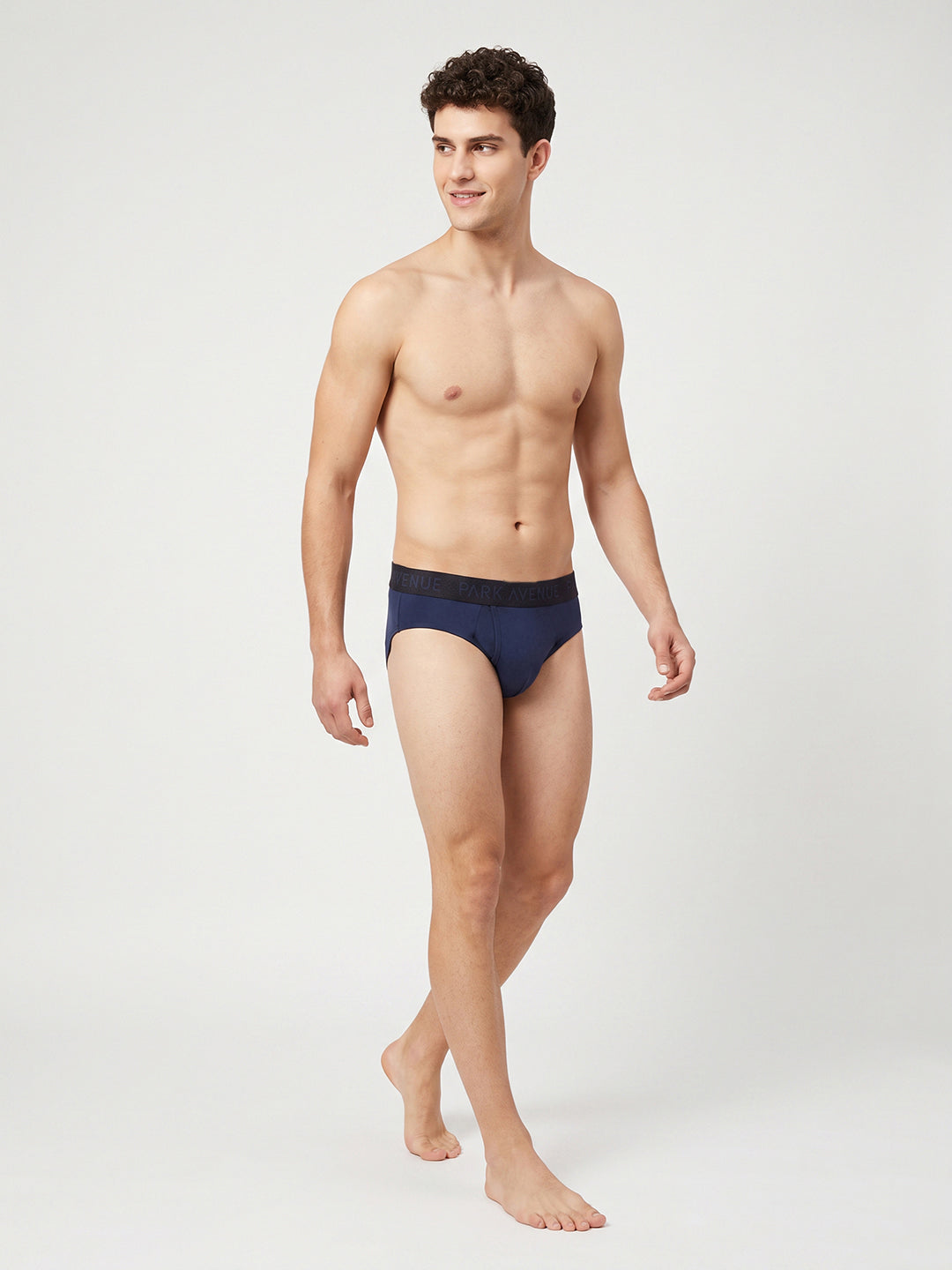 Park Avenue Men Blue Nylon Blend Brief