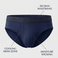 Park Avenue Men Blue Nylon Blend Brief