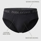 Park Avenue Men Black Nylon Blend Brief