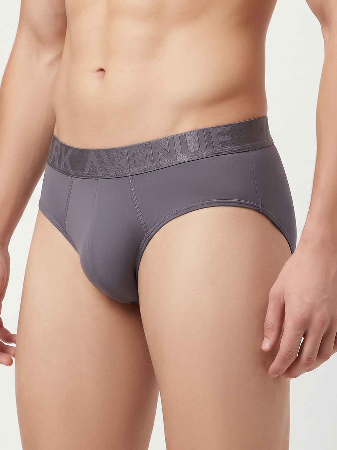 Park Avenue Men Grey Nylon Blend Brief
