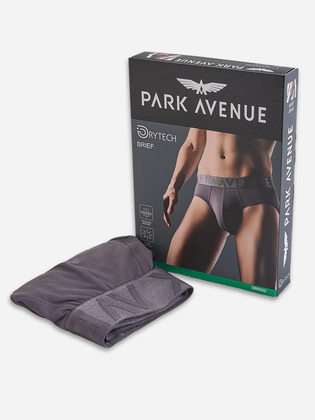 Park Avenue Men Grey Nylon Blend Brief