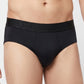 Park Avenue Men Black Tactel Nyloan Blend Brief