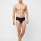 Park Avenue Men Black Tactel Nyloan Blend Brief