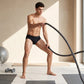 Park Avenue Men Black Tactel Nyloan Blend Brief