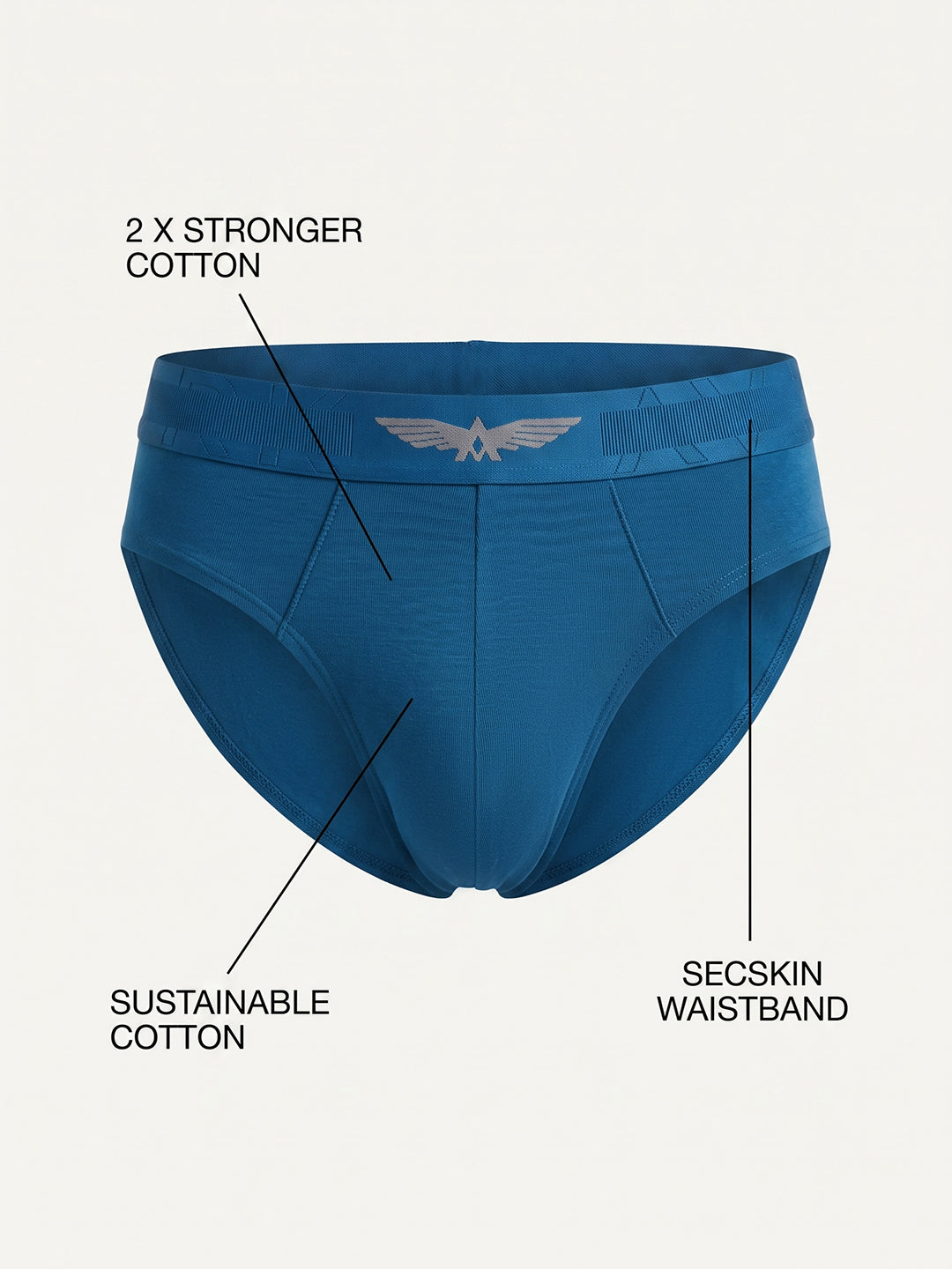Park Avenue Men Blue Sup Blend Brief