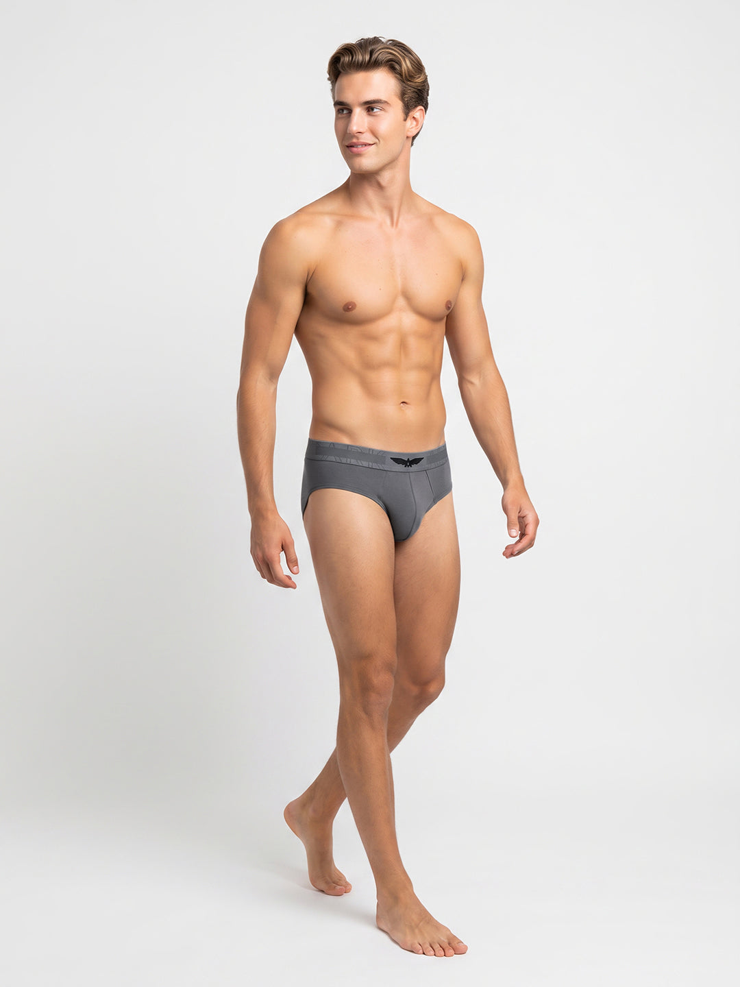 Park Avenue Men Grey Sup Blend Brief