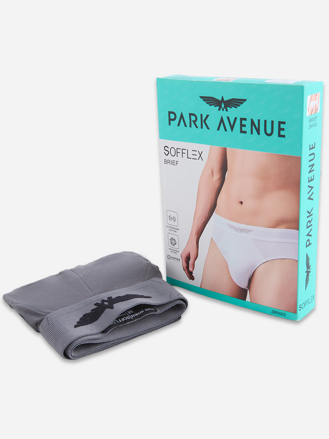 Park Avenue Men Grey Sup Blend Brief