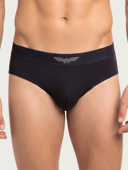 Park Avenue Men Black Supima Blend Brief