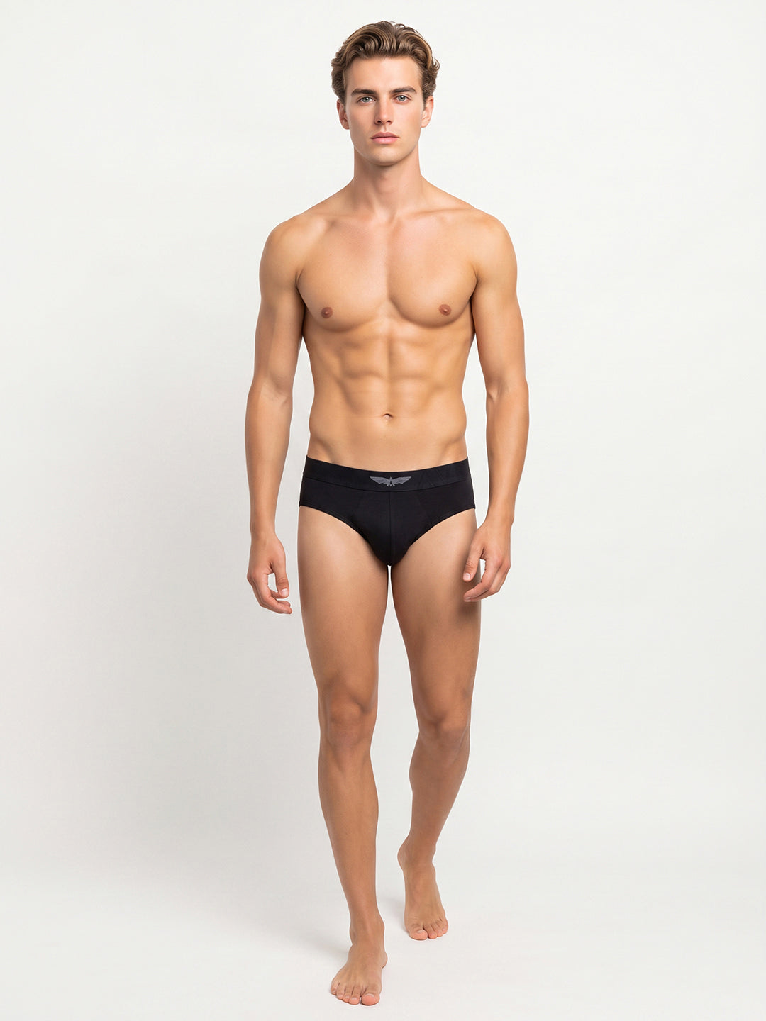 Park Avenue Men Black Supima Blend Brief