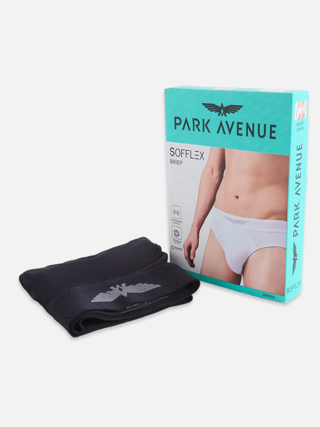 Park Avenue Men Black Supima Blend Brief