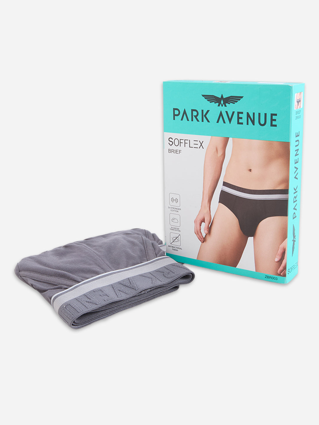 Park Avenue Men Grey Modal Blend Brief