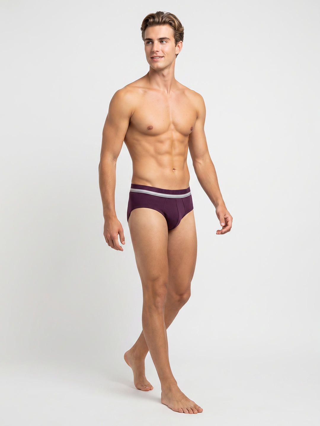 Park Avenue Men Maroon Modal Blend Brief