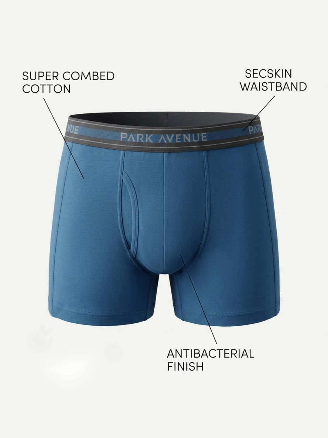 Park Avenue Men Blue Nylon Blend Trunk