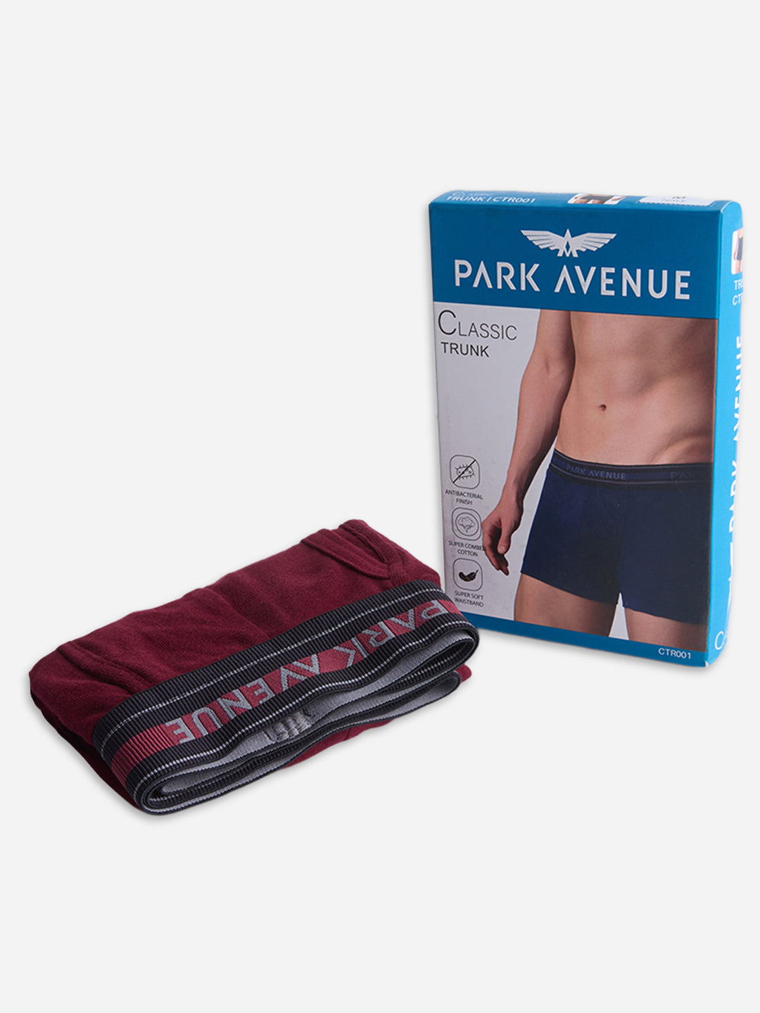 Park Avenue Men Maroon Tactel Nyloan Blend Trunk