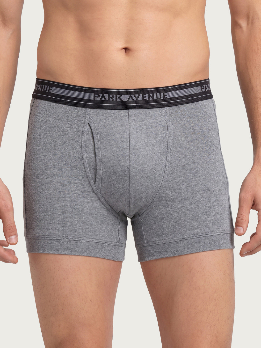 Park Avenue Men Grey Cotton Trunk