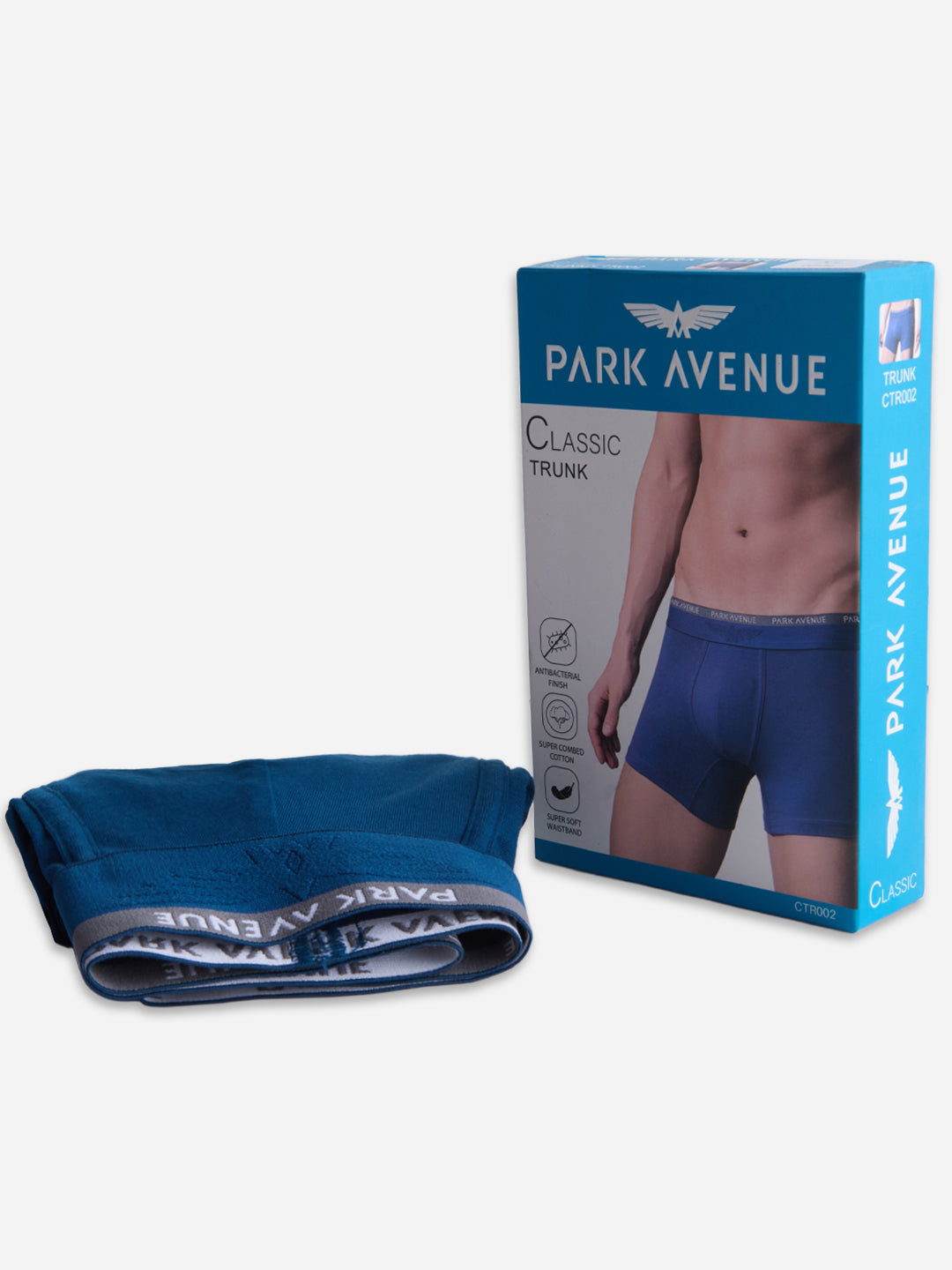 Park Avenue Men Blue Cotton Blend Trunk