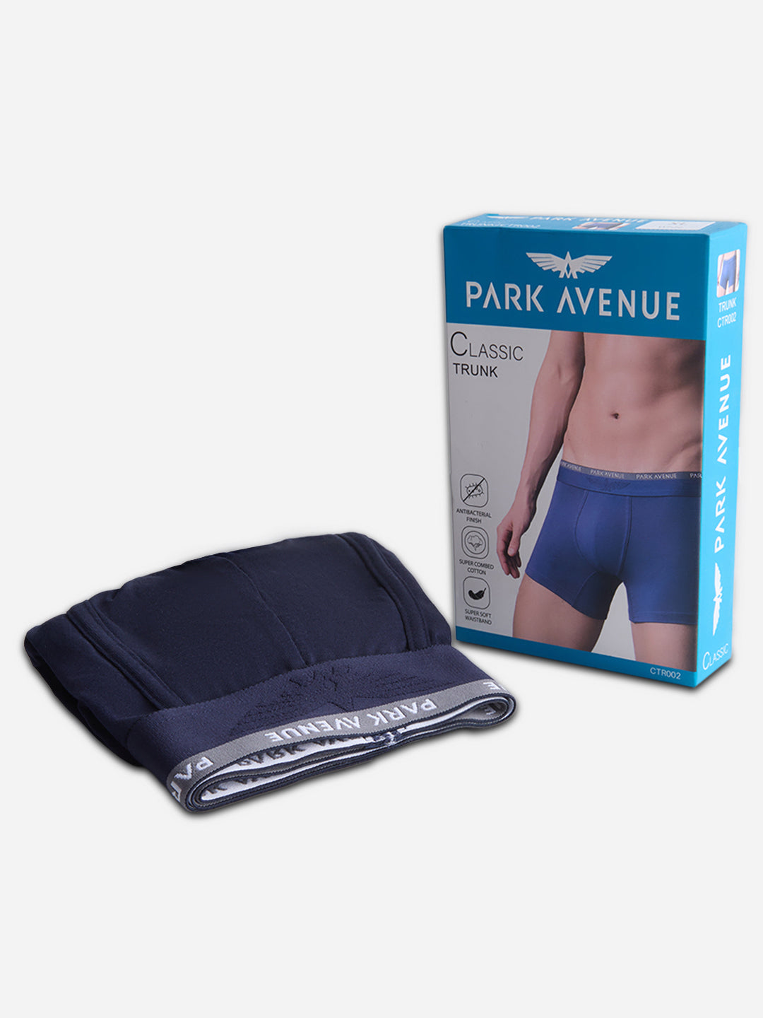 Park Avenue Men Blue Cotton Blend Trunk