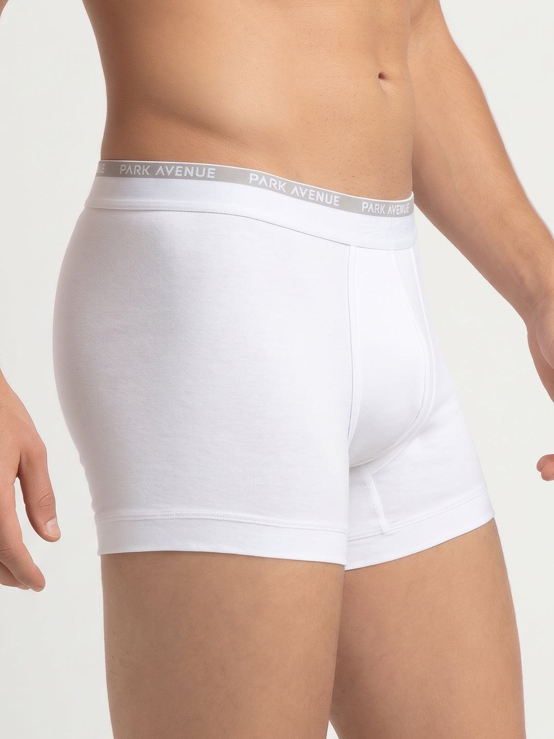 Park Avenue Men White Cotton Blend Trunk