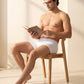 Park Avenue Men White Cotton Blend Trunk